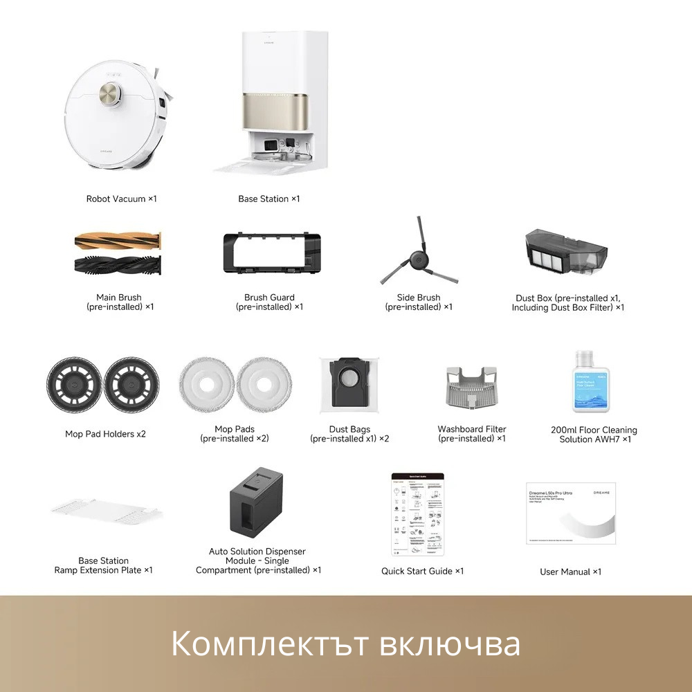 Dreame L50s Pro Ultra Прахосмукачка робот