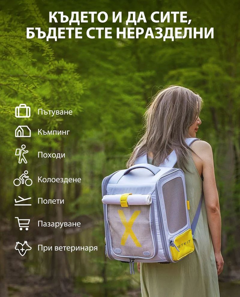 Petkit Breezy xZone Транспортна раница, сив