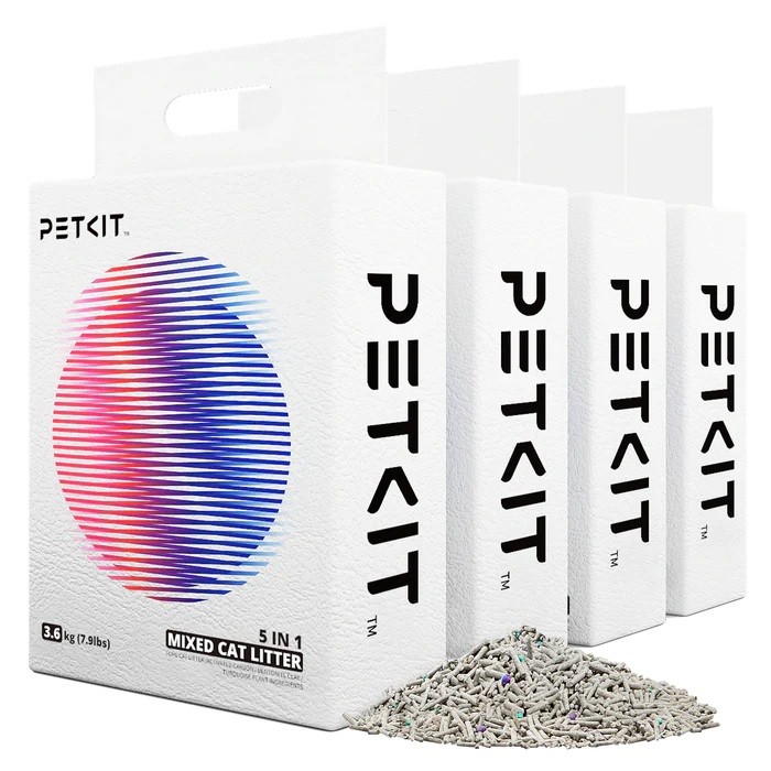 Petkit 5 в 1 смесена котешка постелка - 4бр.