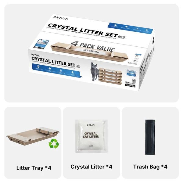 Комплект кристална постелка за Petkit Crystal Duo - 4бр.