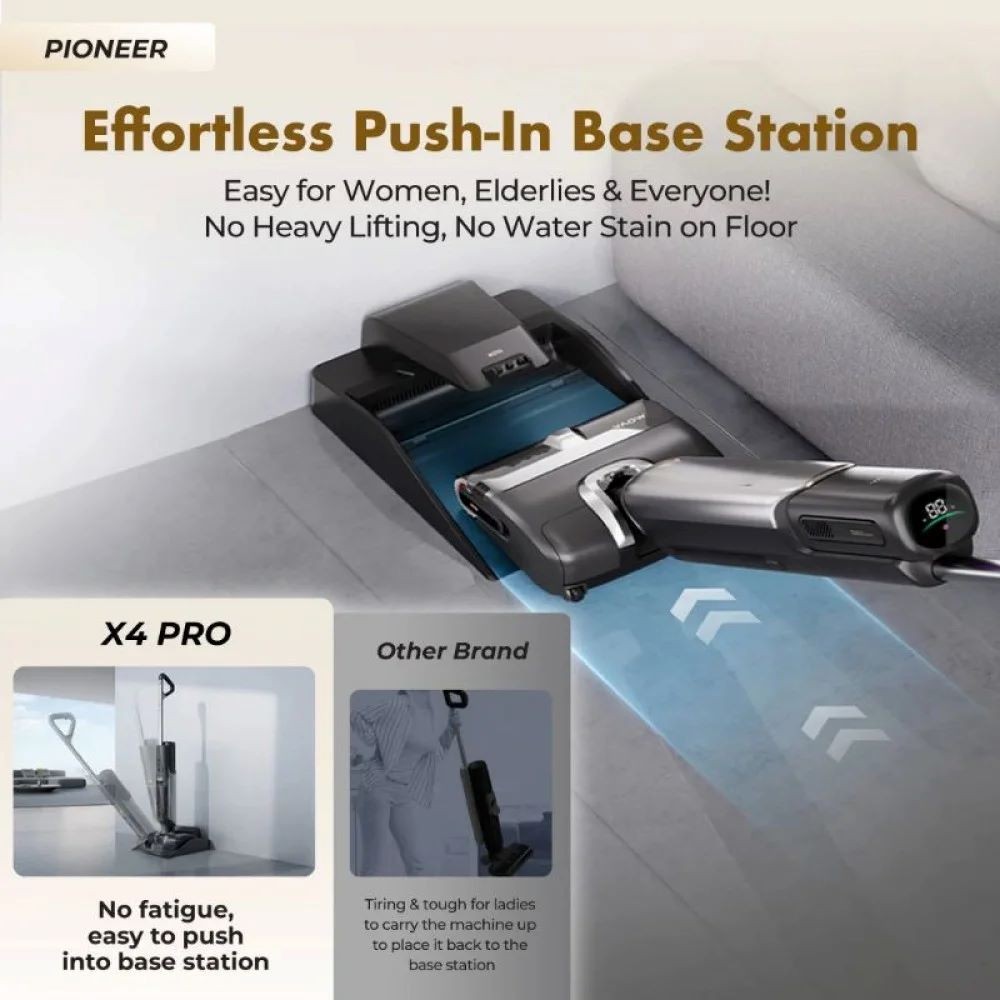 MOVA X4 Pro Wet & Dry Vacuum Ръчна прахосмукачка, черна
