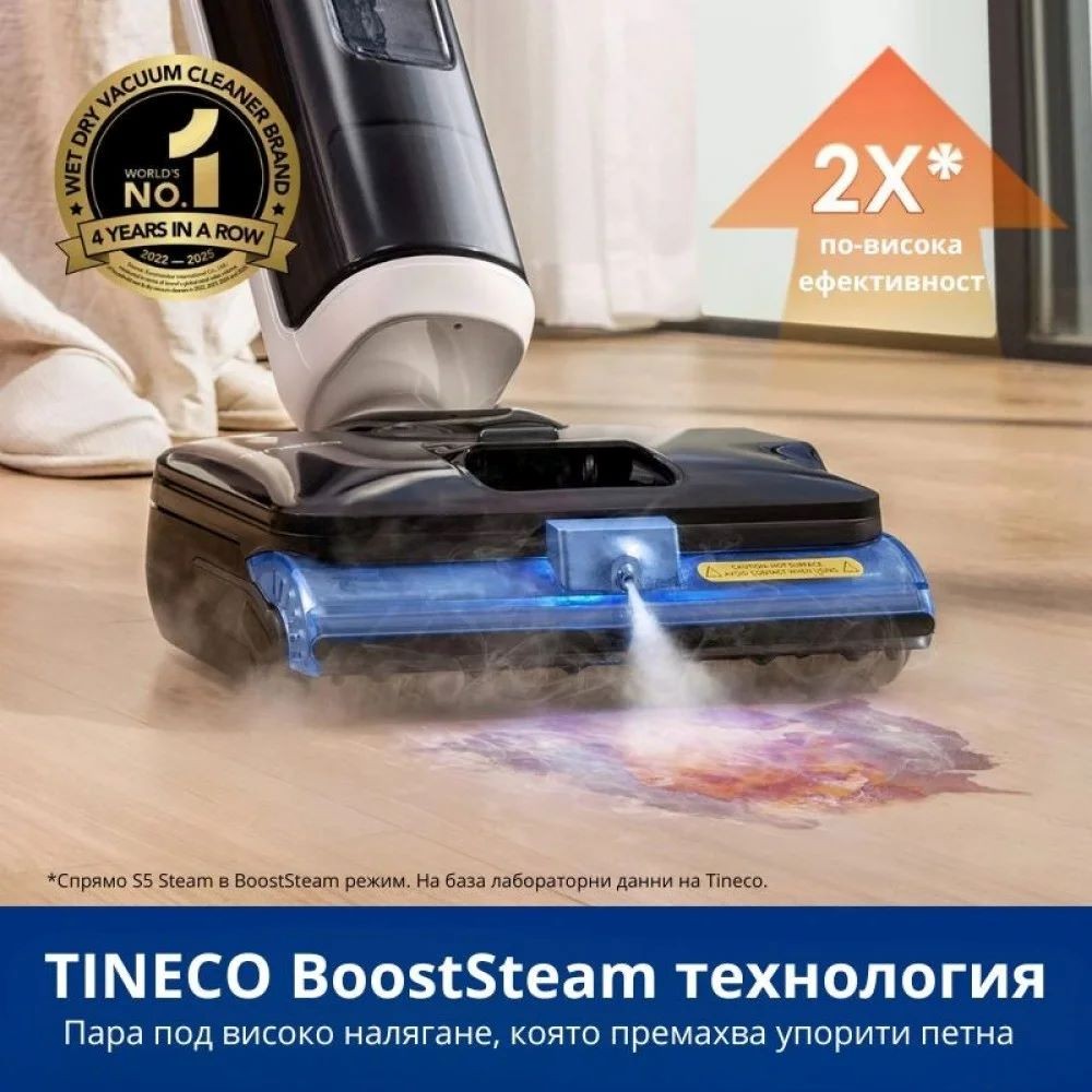 Tineco Floor One S6 Stretch Steam Plus Вертикална прахосмукачка