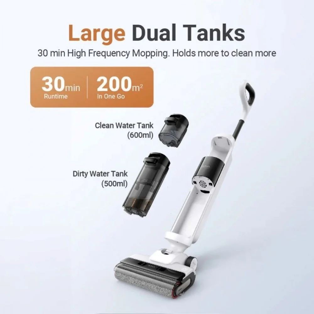 MOVA K20 Wet and Dry Vacuum Ръчна прахосмукачка, бяла