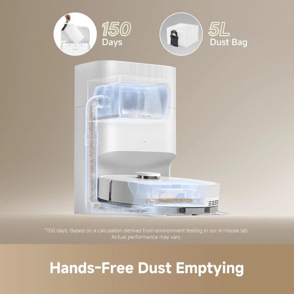 Dreame D20 Plus  - Прахосмукачка робот, бяла