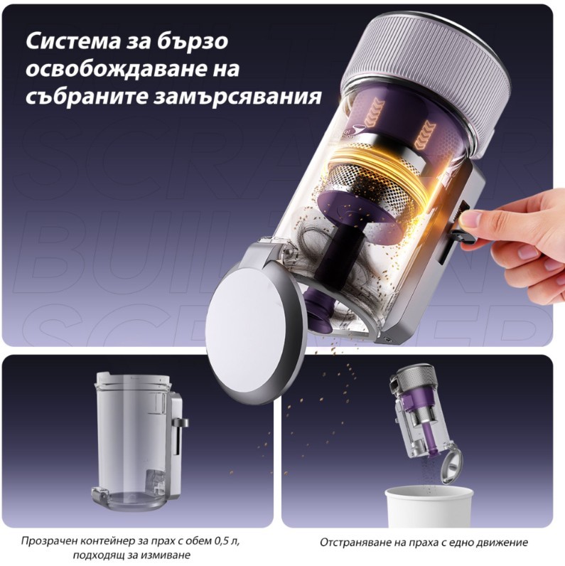 JIMMY BX8 Pro Прахосмукачка против акари ръчна